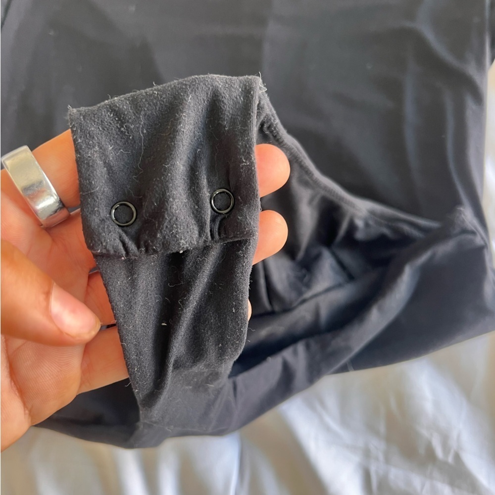 Black Long Sleeve Bodysuit - Picture 2 of 4